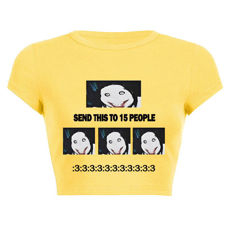 Camiseta de manga larga estética Dandadan de puro algodón