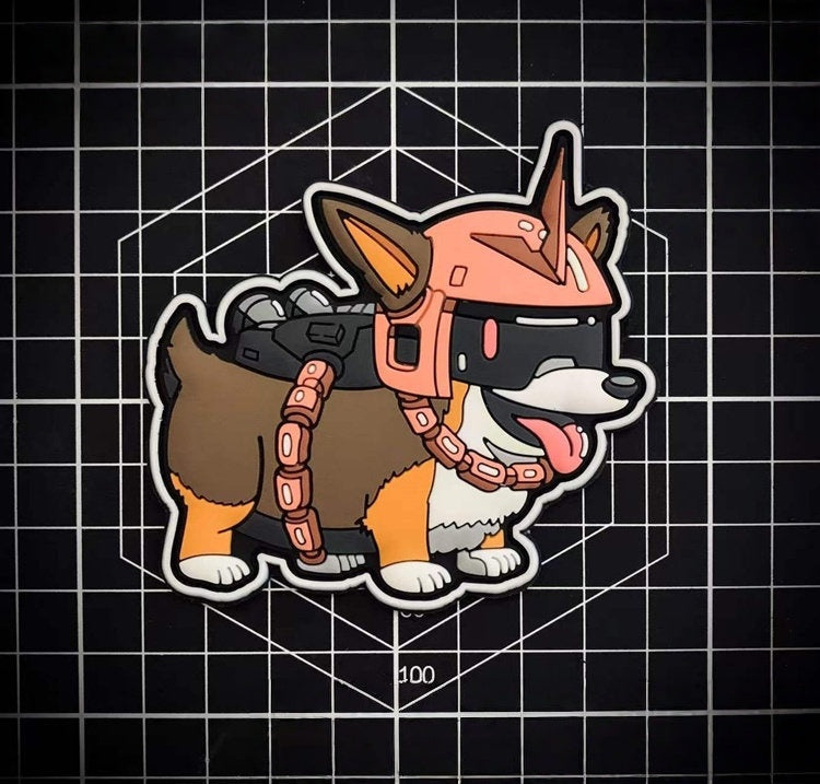 Mecha Corgi Glow Tactical Morale Patch