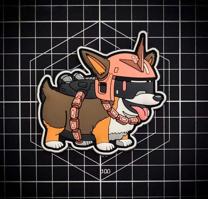 Mecha Corgi Glow Tactical Morale Patch