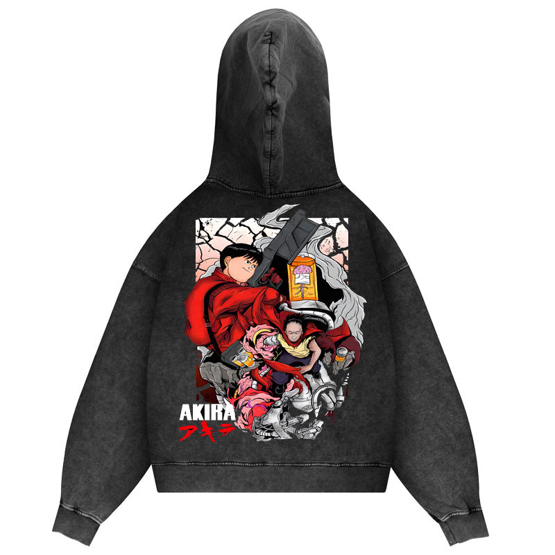 AKIRA DTG Printed Zip-up Hoodie