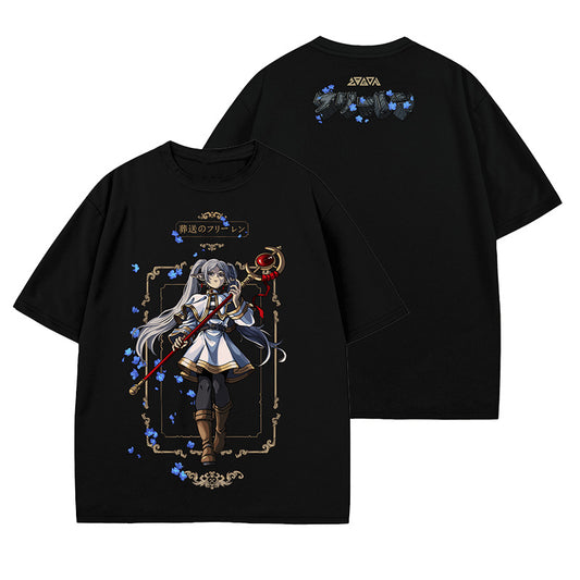 Pure Cotton Frieren Japanese Anime Graphic Tshirt