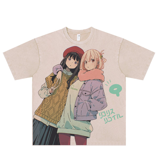 Lycoris Recoil Kawaii T-shirt