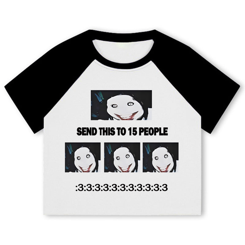 Camiseta de manga larga estética Dandadan de puro algodón