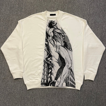 Sweat à capuche gothique à col en fourrure