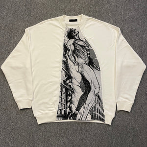 Sweat à capuche gothique à col en fourrure