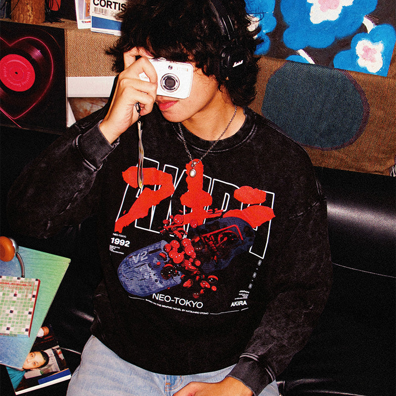 Reiner Baumwollpullover „Offensichtlich gestohlen“ von Kusanagi CT-3X