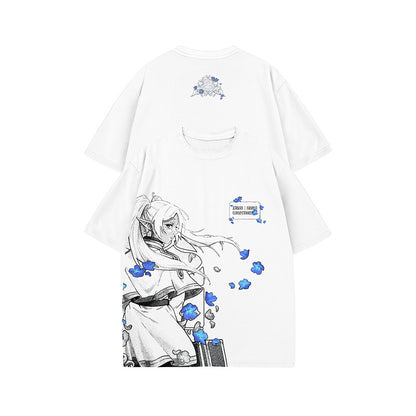Dandadan – Süßes, ästhetisches Langarm-T-Shirt aus reiner Baumwolle