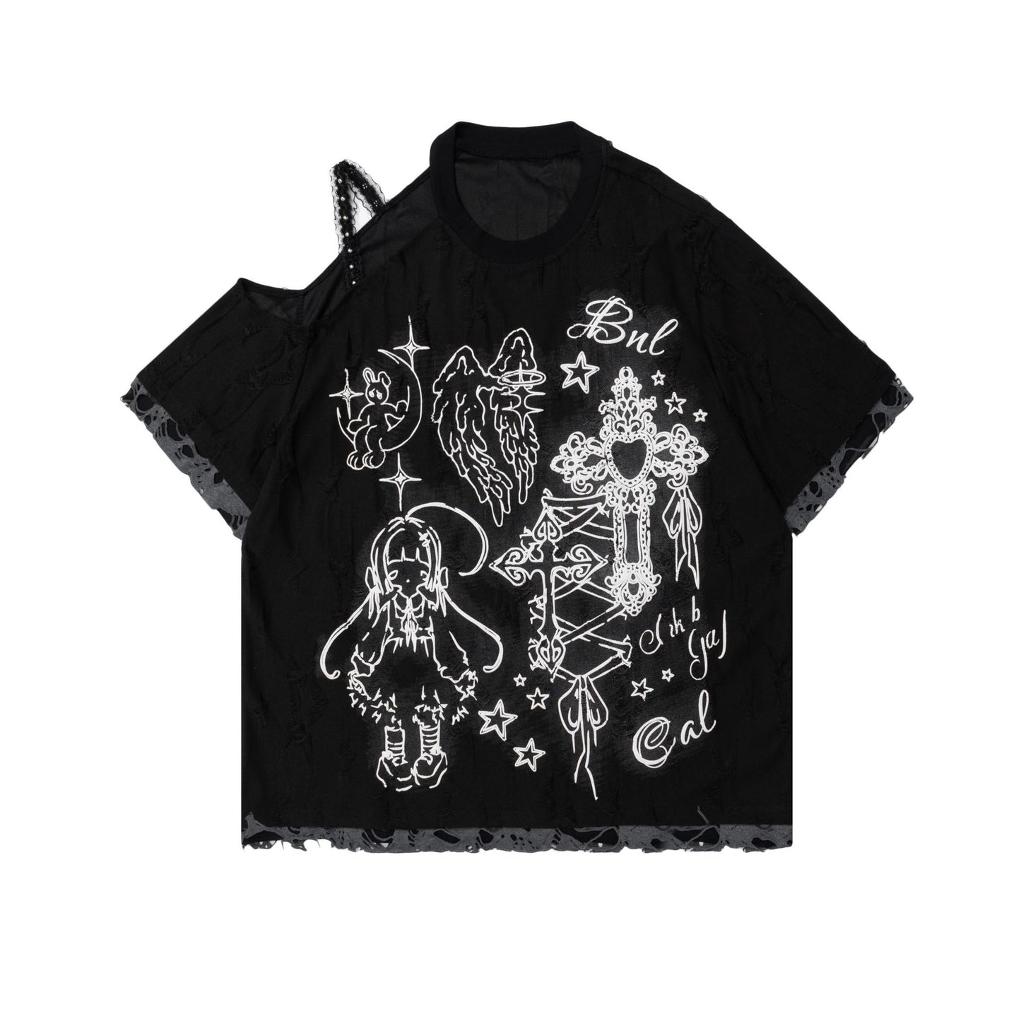 Dandadan – Süßes, ästhetisches Langarm-T-Shirt aus reiner Baumwolle