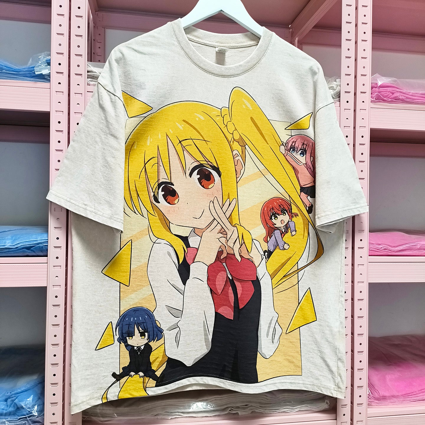 Camiseta de manga comprida Dandadan de algodão puro com estética fofa