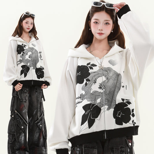 Versailles Rose Vintage Anime Hoodie