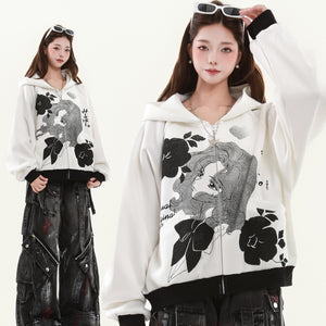 Versailles Rose Vintage Anime Hoodie