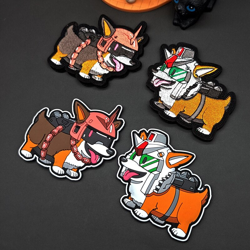 Mecha Corgi Glow Tactical Morale Patch