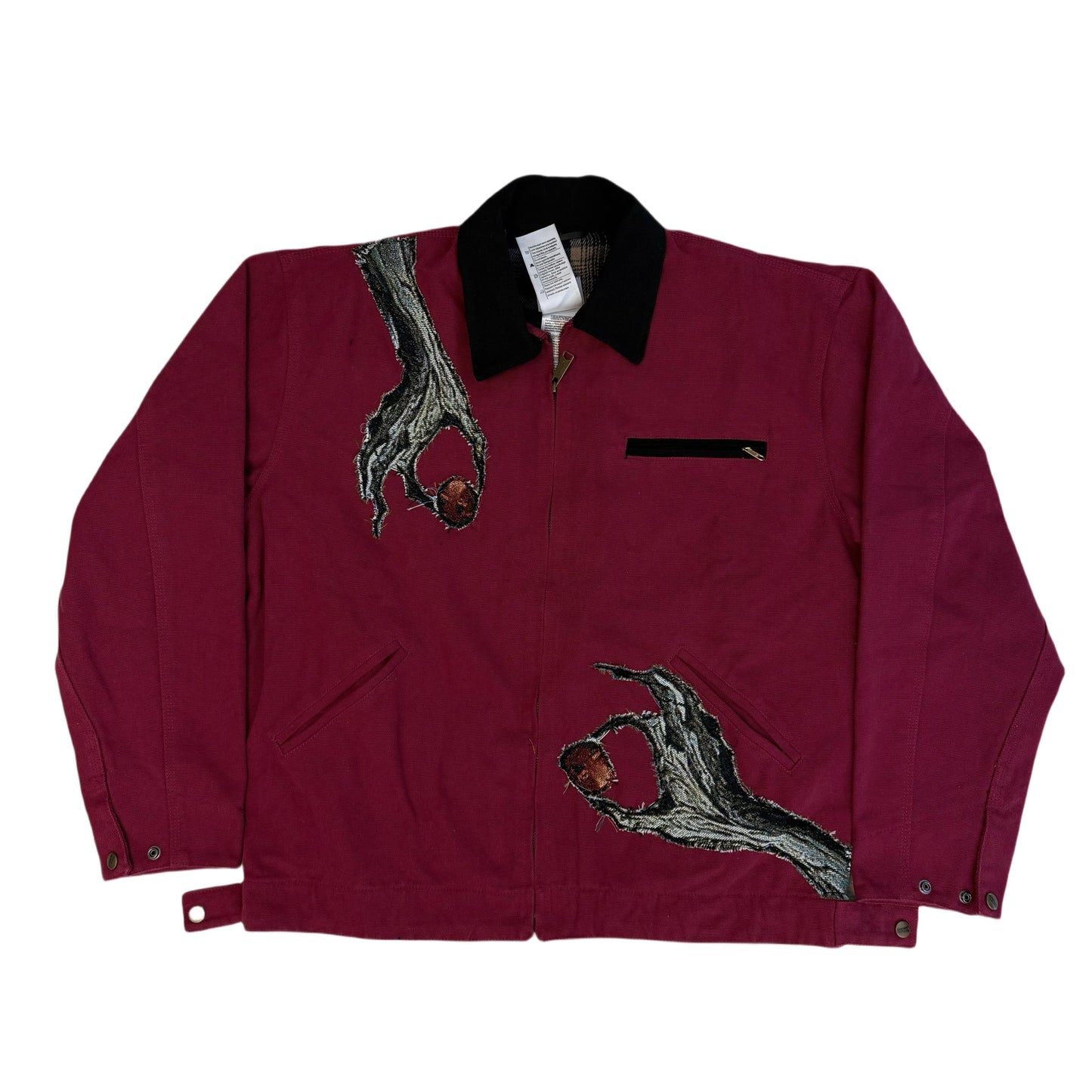 Sweat à capuche gothique à col en fourrure