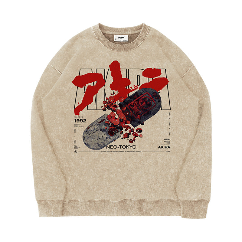 Reiner Baumwollpullover „Offensichtlich gestohlen“ von Kusanagi CT-3X