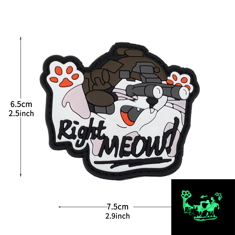 "Right Meow" Hook & Loop Tactical Morale Patch