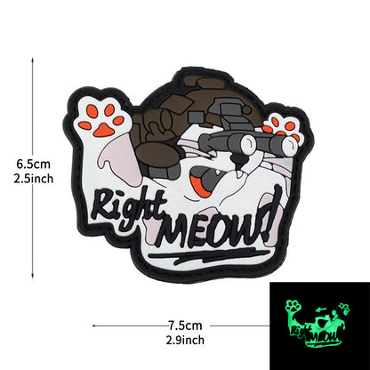 "Right Meow" Hook & Loop Tactical Morale Patch