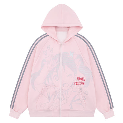 Camiseta de manga larga estética Dandadan de puro algodón