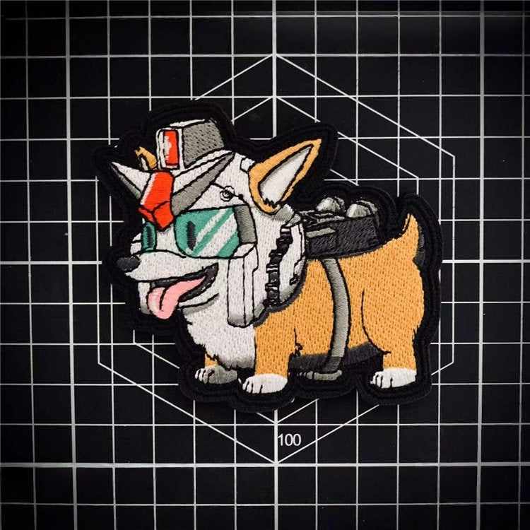 Mecha Corgi Glow Tactical Morale Patch