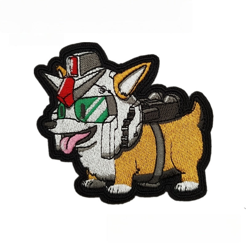 Mecha Corgi Glow Tactical Morale Patch