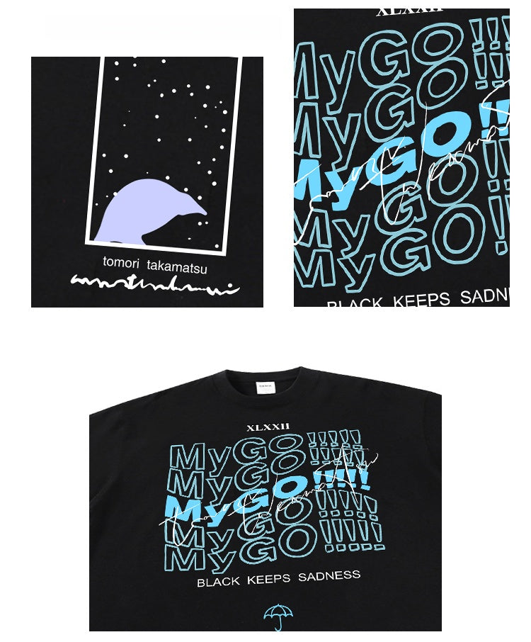Camiseta de manga comprida Dandadan de algodão puro com estética fofa