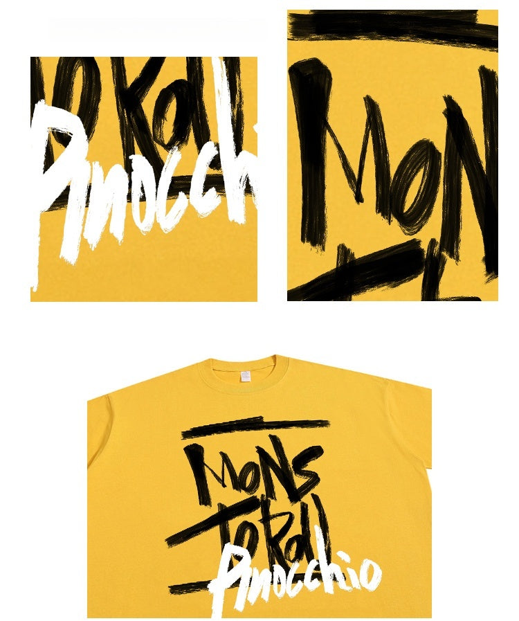 Camiseta de manga comprida Dandadan de algodão puro com estética fofa