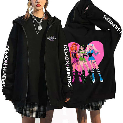 K-Pop Demon Hunters Zip-Up Hoodie Cardigan