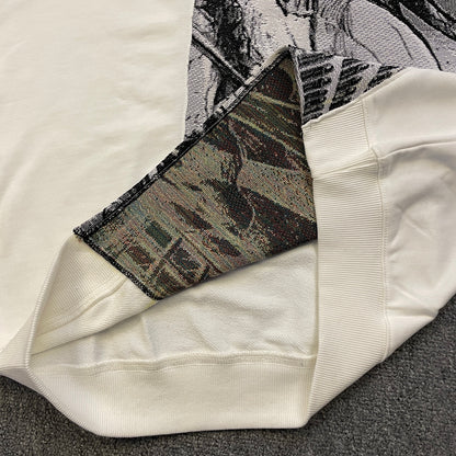 Sweat à capuche gothique à col en fourrure