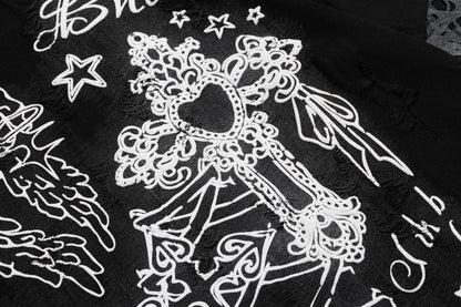 Dandadan – Süßes, ästhetisches Langarm-T-Shirt aus reiner Baumwolle