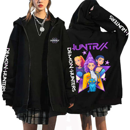 K-Pop Demon Hunters Zip-Up Hoodie Cardigan