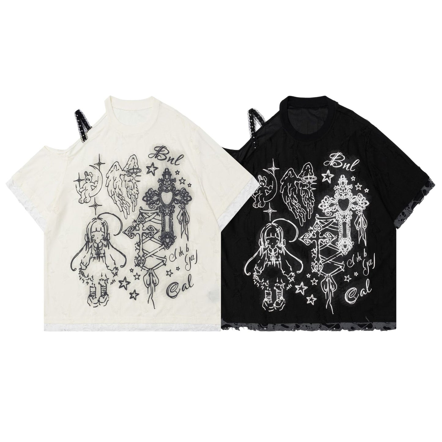 Dandadan – Süßes, ästhetisches Langarm-T-Shirt aus reiner Baumwolle