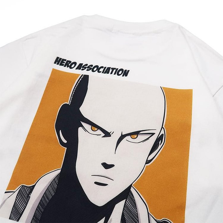 One Punch Man Saitama Koszulka z czystej bawełny