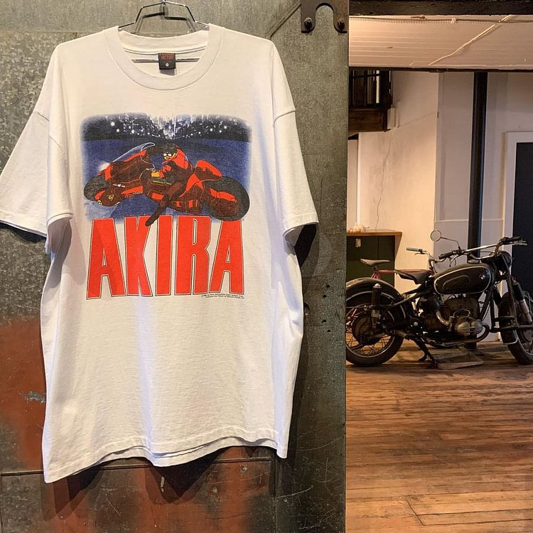 T-shirt rétro esthétique Akira Anime en pur coton