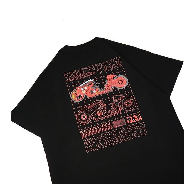 Camiseta estética anime Akira de algodão puro