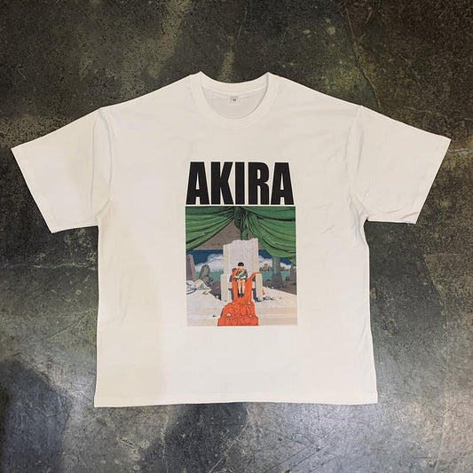 T-shirt esthétique Akira Anime en pur coton