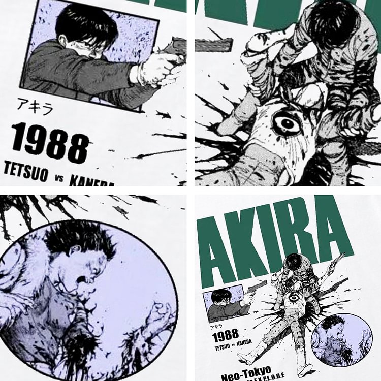 T-shirt από καθαρό βαμβάκι Akira Anime