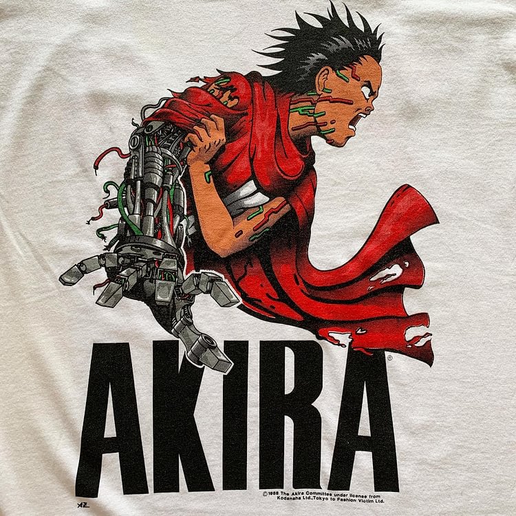 T-shirt esthétique en pur coton Akira Kaneda Shotaro Anime