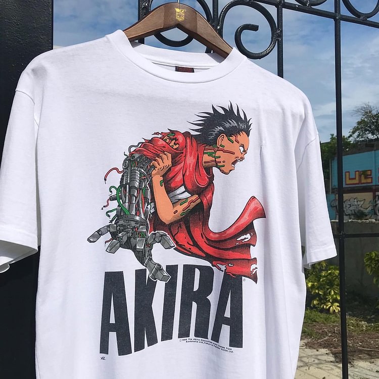 Pure Cotton Akira Kaneda Shotaro Anime Aesthetic T-shirt