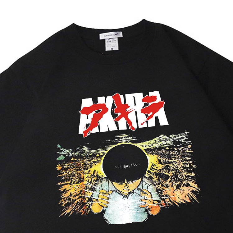Pure Cotton Akira Retro Esteettinen T-paita