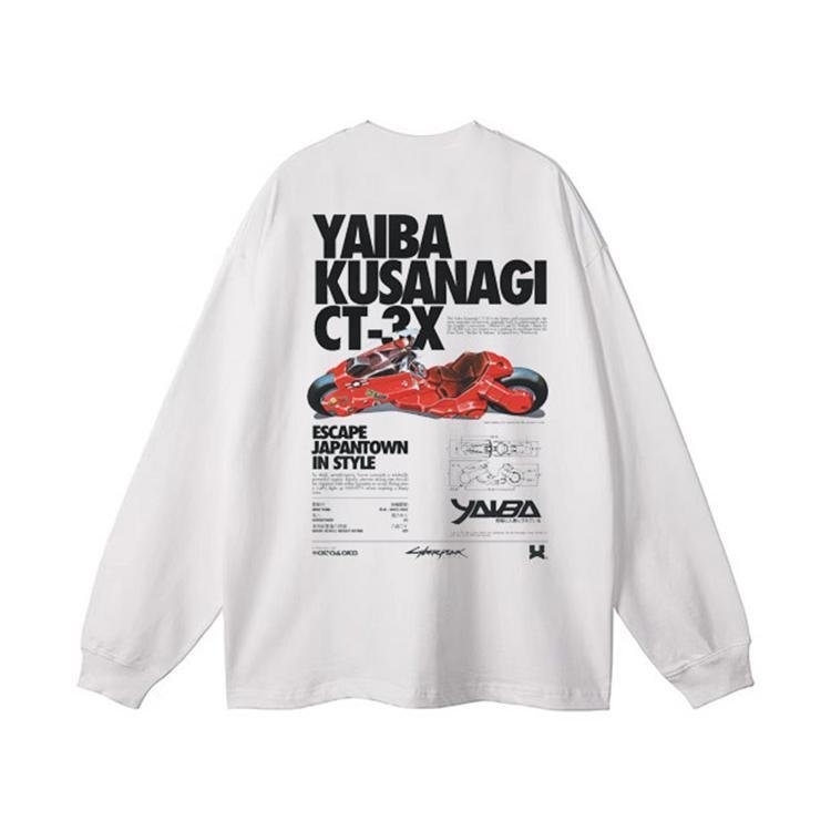 Pure Cotton Akira Vintage pitkähihainen T-paita