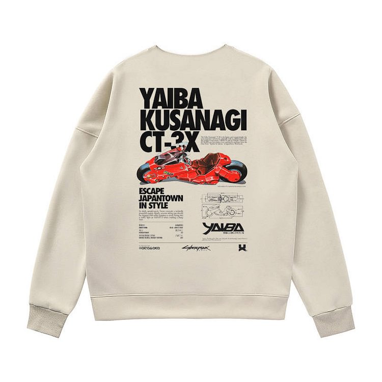 Pull Akira Yaiba Kusanagi CT-3X en pur coton