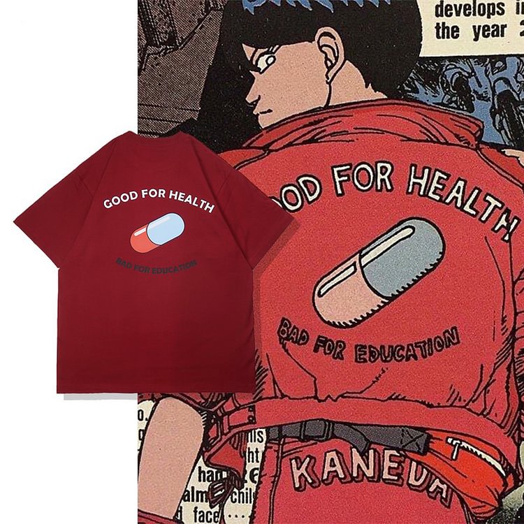 T-shirt Anime Akira Kaneda en pur coton