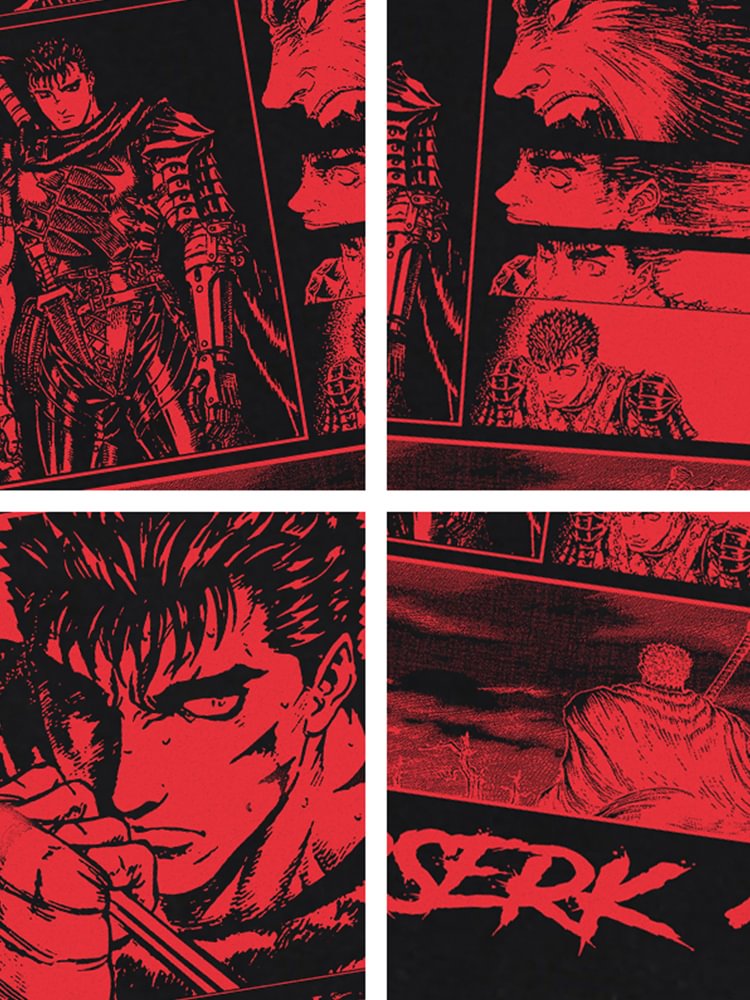 تي شيرت Berserk Aesthetic من القطن الخالص