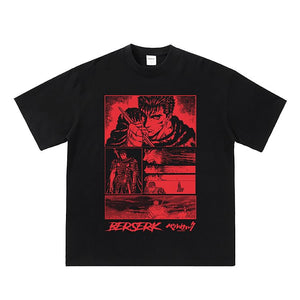 Berserk Aesthetic T-shirt van puur katoen