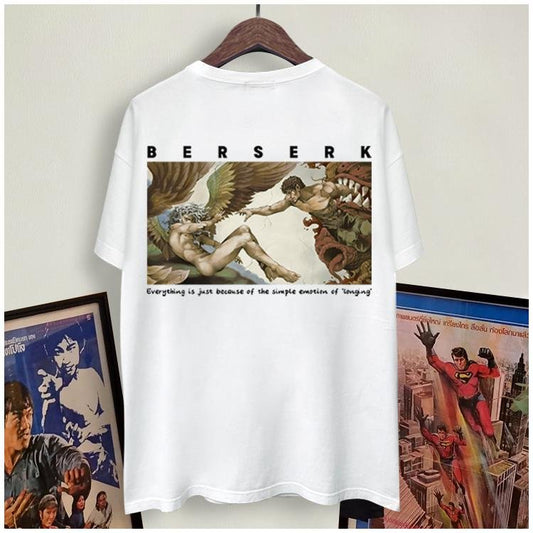 Pure Cotton Berserk Guts Griffith DTG Printed T-shirt