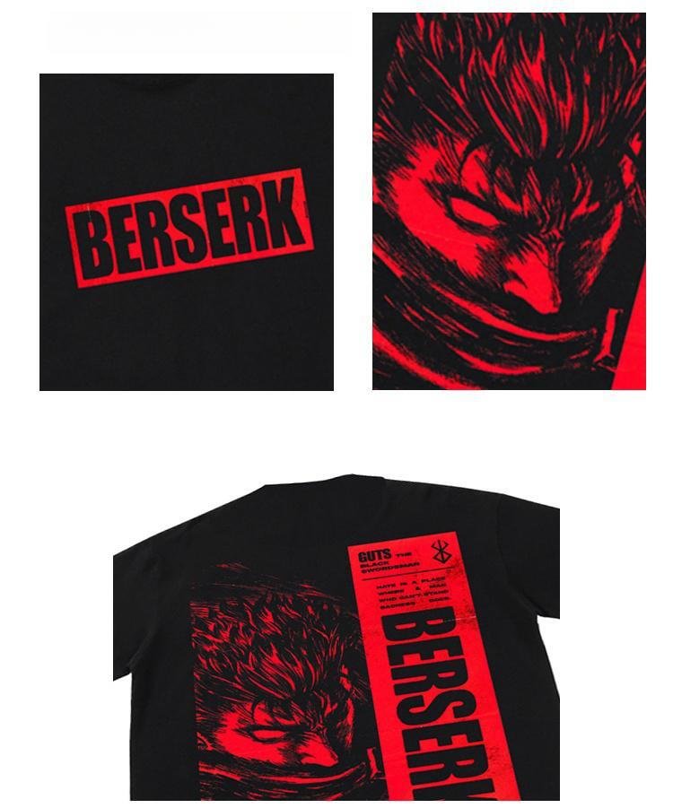 تي شيرت Berserk Guts من القطن الخالص