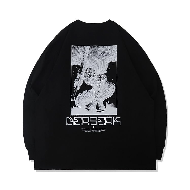 T-shirt Berserk 100 % coton à manches longues