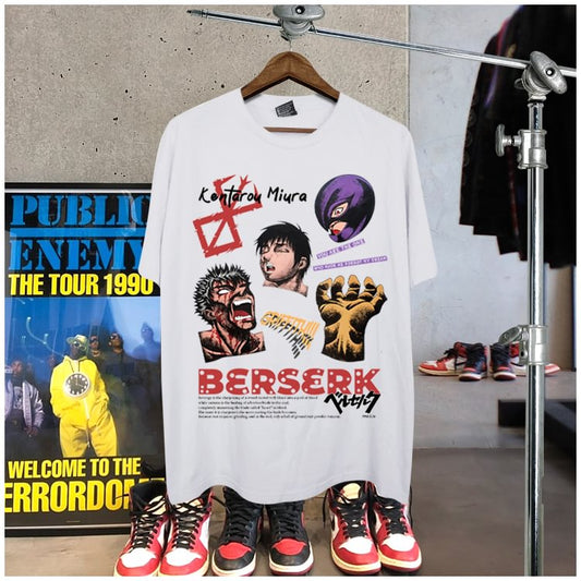 Pure Cotton Berserk Retro DTG Printed T-shirt