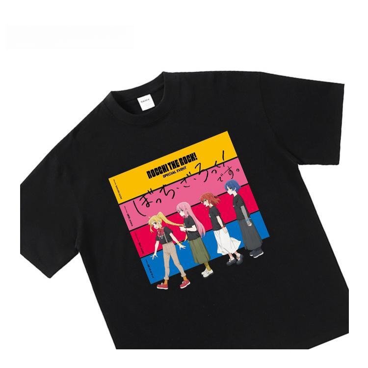 Bocchi The Rock Kawaii-T-Shirt aus reiner Baumwolle