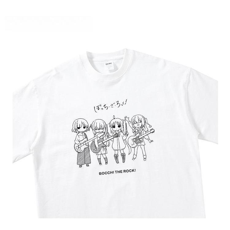 T-shirt style manga Bocchi The Rock en pur coton