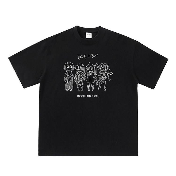 Pure Cotton Bocchi The Rock Manga Style T-paita